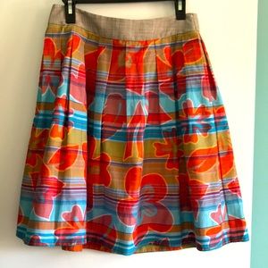 PhB NYC, pleated floral skirt, size S